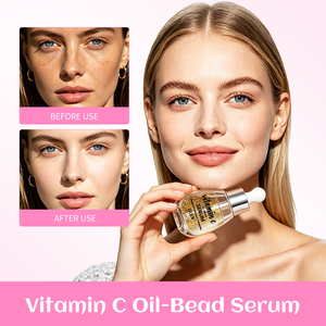 เซรั่มวิตามินซีแบบเม็ดน้ำมัน 30 มล. ปรับสีผิวให้กระจ่างใส ลดความหมองคล้ำ ฟื้นฟูผิว ต่อต้านอนุมูลอิสระ บำรุงผิวชุ่มชื้น - Product Image 6