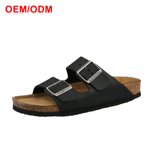 Sandali in Pelle Bovina di Prima Qualità OEM con Suola in Sughero, Stile <span class=keywords><strong>Arizona</strong></span>, Comfort Livello Birkens, Durabilità per l'Esportazione - Product Image 1