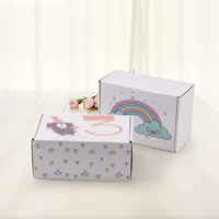 Boîte d'expédition en carton ondulé blanc 10*10*3 pouces 5x5x2 pouces 10x10x6 pouces 9x6x3 pouces Littérature Mailer pour carton alimentaire