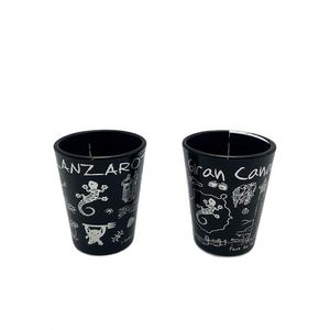 Copas de Vino Mini Negras Personalizadas, Vaso Colorido para Bebidas, Botella de Licor Pequeña Personalizada, Reutilizable con el Logotipo de Jamaica - Product Image 2
