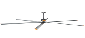 พัดลมตัวใหญ่ RTFANS พัดลมเพดานอุตสาหกรรมขนาดใหญ่ HVLS สำหรับโกดังขนาด24ฟุต - Product Image 2
