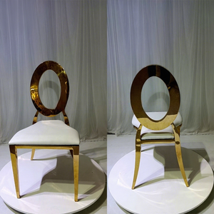 Silla de Comedor de Cuero PU Blanco Liso con Respaldo Ovalado Resistente para Eventos de Boda, Banquetes, Hoteles - Precio de Fábrica - Product Image 2