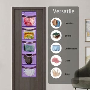 Vibrant Weekly Kids Closet Organizer Convenient Hanging Storage for Monday to Friday School Clothes - Product Image 4
