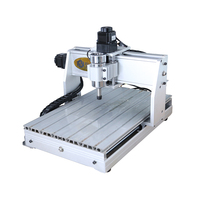 300W Mini CNC routeur bricolage 3040 Machine-outil 3 axes 300W banc fraisage pour sculpture sur bois coupe Mach3 système roulement à engrenages