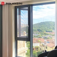 Ventana de Aluminio con Doble Acristalamiento, Moderna, con Certificación CE AS2047, para Proyectos de Villas, Hoteles y Oficinas de Lujo, Personalizable
