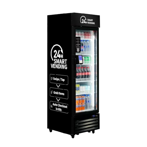 HAHA AI Smart Open-Front Commercial Refrigeration 245-Capacity Vending Machine Contactless Payment Visual Recognition 360 mini