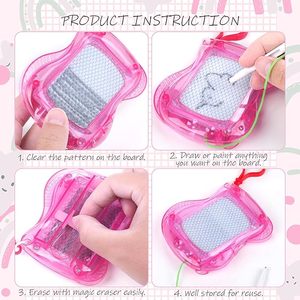 Meilleure Vente Mini Tableau Magnétique Effaçable avec Clip Porte-clés, Bloc de Dessin et Gribouillage pour Enfants, Cadeaux de Fête et Remplisseurs de Sacs Cadeaux - Product Image 3