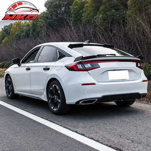 สปอยเลอร์หลังทรง IKON สีดำเงา สำหรับ Honda Civic Hatchback รุ่นที่ 11 ปี 2022-2026 - Product Image 2