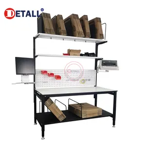 package workbench packing table with bubble wrap cutting machine