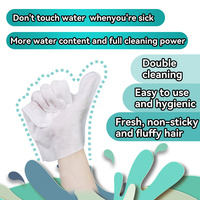 Gants de toilettage jetables pour animaux de compagnie avec logo personnalisé, 1 pièce/paquet, lingettes blanches hypoallergéniques, lingettes humides pour chiens et chats
