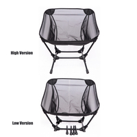 Chaise pliante légère et respirante en maille, robuste, avec logo personnalisé, idéale pour la plage, la randonnée et le camping