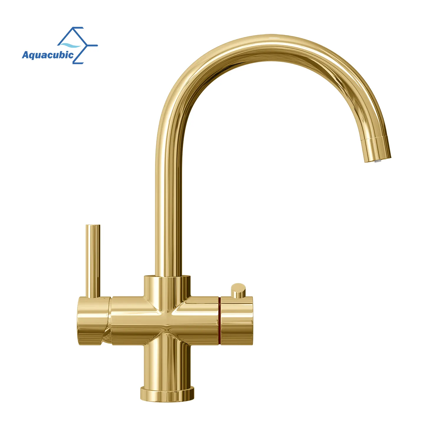 Two Handle 3 in1 Boiling Brass Kitchen Taps Instant Boiling Water Tap Hot Cold Mixer Water Filtration Tap and Faucets