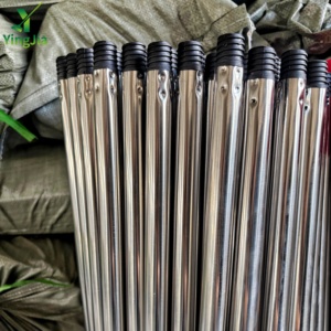 Venta al por Mayor de Palos de <span class=keywords><strong>Escoba</strong></span> de Acero Inoxidable de 100/120/150 cm, Varilla Metálica para Herramientas de Limpieza, Palo de <span class=keywords><strong>Escoba</strong></span> YINGJIA - Product Image 1