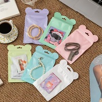 Sacs d'emballage pour bijoux colorés en stock, sacs à bijoux, petits sacs d'emballage en plastique scellés pour accessoires