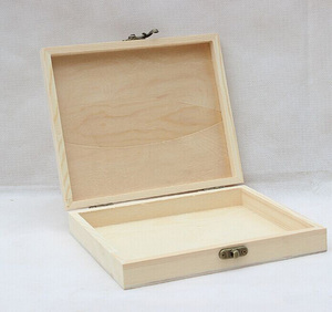 Boîtes à trésors <span class=keywords><strong>en</strong></span> <span class=keywords><strong>bois</strong></span> de pin rustique poli, écologiques, taille personnalisable, boîte cadeau artisanale <span class=keywords><strong>en</strong></span> <span class=keywords><strong>bois</strong></span> simple - Product Image 4