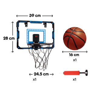 <span class=keywords><strong>Mini</strong></span> <span class=keywords><strong>panier</strong></span> <span class=keywords><strong>de</strong></span> <span class=keywords><strong>basket</strong></span> LED <span class=keywords><strong>pour</strong></span> intérieur, à suspendre à la porte, avec tableau <span class=keywords><strong>de</strong></span> scores électronique, jeu sportif <span class=keywords><strong>pour</strong></span> enfants, cadeau d'anniversaire avec effets lumineux - Product Image 2