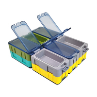 3Pcs Wholesale Fishing Tackle Box Mini Size plateaux Connect Fishing Box