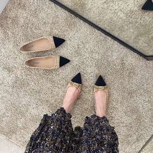 Sandalias Planas de Verano, Ligeras y Suaves de PU, con Amortiguación, Malla Negra, Tacón Bajo, Punta en Pico, Estilo Ballet, Zapatos de Una Sola Pieza para Mujer - Product Image 2