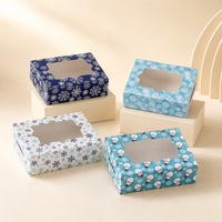 Boîtes à biscuits personnalisées en carton blanc pour les marques de boulangerie, de biscuits et de chocolat avec impression de logo, options de fenêtre et de séparateurs