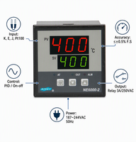 Contrôleur de température numérique intelligent à affichage numérique, thermostat PID auto-ajustable, sortie relais SSR, température des emballages alimentaires