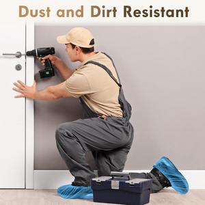 Impermeable azul no tóxico no tejido zapato escudos estirables antideslizante duradero negro botines - Product Image 3