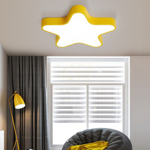 Plafonniers modernes Rose Bleu Étoile Bébés Enfants <span class=keywords><strong>Chambre</strong></span> à coucher Filles Garçons Plafonnier Led Luminaires - Product Image 1