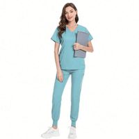 Offre Spéciale – Ensemble de Blouse et Pantalon Médical Unisexe en Polyester Doux, Lavable, pour Hôpital, Clinique, Infirmière, Détection d'Aiguilles, Clinique Dentaire