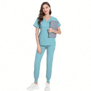 Oferta Especial: Conjunto de Uniforme Clínico Unisex de Poliéster Suave para Hospital, Lavable, para Médicos y Enfermeras, con Detección de Agujas, para Clínica Oral - Product Image 2