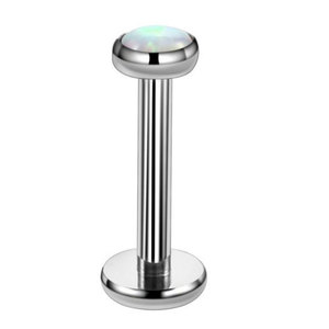 G23 Titanium Opal Lip Rings 16G Internal Thread Stud Body Jewelry Bijoux de fiançailles pour enfants avec motif de boule - Product Image 3