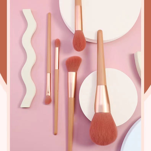 Juego de 10 Brochas de Maquillaje Personalizadas con Diseño de Flor de Cerezo, Pelo Sintético, Virola de Aluminio, para Mujer - Product Image 6