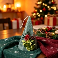 Weihnachtsbaum-förmige Duftkerzen Handgemachte Sojawachs-Kerzen im Retro-Design Duftende Dekoration für Romantische Heim- und Feiertagsdekoration