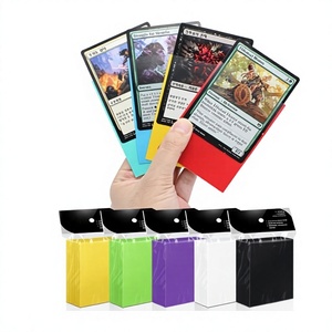 Protège-cartes de visite givrés à motif <span class=keywords><strong>Dragon</strong></span> Coloré, 50 par paquet, en PP double couche pour <span class=keywords><strong>Magic</strong></span> <span class=keywords><strong>Gathering</strong></span> et Pokémon - Product Image 1