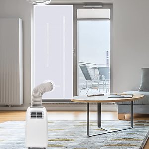 Kit d'étanchéité pour fenêtre de climatiseur portable, couverture en plastique 95x120cm pour l'installation de l'unité de refroidissement - Product Image 2