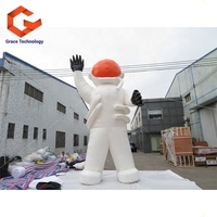 Modèle d'astronaute gonflable géant de 20 pieds pour la publicité, astronaute gonflable de décoration extérieure à vendre