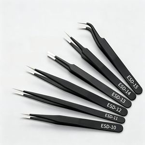 แหนบสแตนเลส ESD-10 ถึง ESD-15 ปลายแหลมสำหรับงานอุตสาหกรรม สำหรับเครื่องมือซ่อมโทรศัพท์มือถือ - Product Image 1