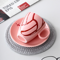 Meilleur Ensemble de Thé Café/Thé Brun Tasse Et Soucoupe Avec Baseball Logo