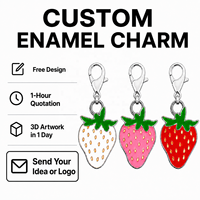 Nouveaux tirettes de fermeture éclair personnalisées en émail, en forme de nœud et de cravate, et pendentifs porte-clés fraise en émail pour sacs et vêtements DIY