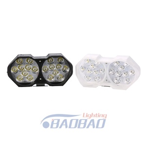 <span class=keywords><strong>Baobao</strong></span> Fabricante BB025 Faros Delanteros de 18 Luces LED, Faro de Luz Redonda para Motos, Faro Delantero para Motocicleta - Product Image 4