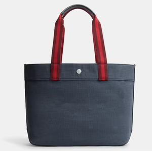 Bolsa de playa grande de lona de algodón para mujer, moderna y reutilizable, con logotipo personalizado. - Product Image 2