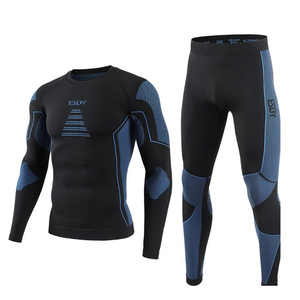 DF ESDY 6 New Outdoor Thermal Polyester Seamless <b>Underwear</b> Sports Fitness Set Yoga Skiing Sweat-Wicking Quick-Dry <b>Compression</b> - Product Image 1