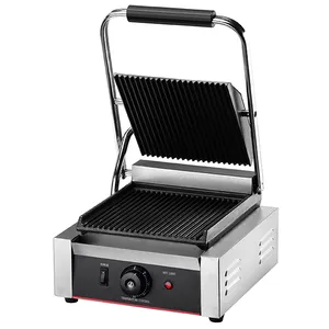 GH-811 Commerciële Dual Ontbijt Elektrische Contact Grill/Panini Grill