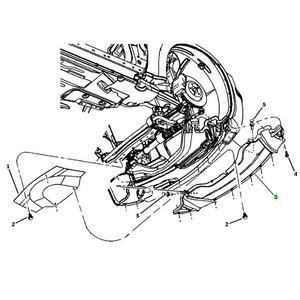แผ่นกันกระแทกใต้ท้องกันชนหน้า รุ่น 5030943AB สำหรับ Dodge Challenger ปี 2008-2010 ทำจากพลาสติก - Product Image 4
