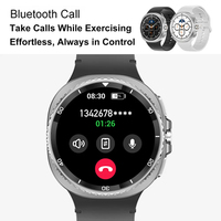 Montre connectée classique HD8C 2025 unisexe, IP68 3ATM, bracelet en gel de silice, écran AMOELD IPS, réveil, suivi d'activité, mode sport