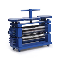 Machine à laminer manuelle en métal bleu personnalisable pour la façonnage de tablettes en bijouterie
