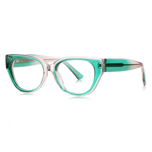 Montatura per Occhiali da Vista LS020 da Donna, Stile Punk, Ovale, con Bordo Completo - Look Naturale, Blocco Luce Blu, Anti-Radiazioni, Ideale per <span class=keywords><strong>Foto</strong></span> <span class=keywords><strong>di</strong></span> Influencer - Product Image 4