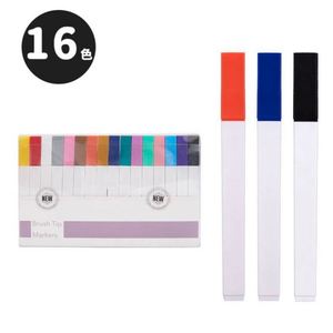 Marcadores Rectangulares con Punta de Pincel Oblicua, 12 Colores Pastel Morandi, Multicolor, con Logotipo Personalizado OEM de Fábrica - Product Image 4