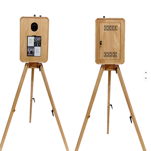 ตู้ถ่ายรูปงานปาร์ตี้สไตล์เรโทร YPT ทำจากไม้ พร้อมหน้าจอสัมผัส Wi-Fi Bluetooth รองรับ <span class=keywords><strong>iPad</strong></span> กล้อง SLR/กล้องถ่ายรูป/สมาร์ทโฟน บริการตนเอง พิมพ์ภาพทันที ควบคุมระยะไกล - Product Image 5