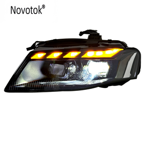 Phare avant en fibre de carbone pour AUDI A4 2008-2012 Mise à niveau vers un ensemble de phares à LED complet - Product Image 2