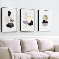 Tuval Sanat Posterleri Geometrik Dekor Boyama Baskı İskandinav Minimalist Modern Duvar sanat resmi Boho Soyut Yağlıboya Dijital Baskı