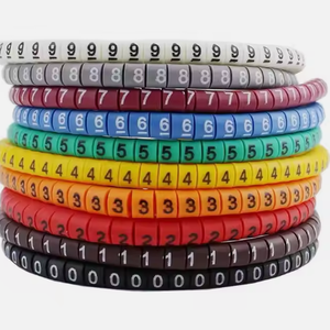 Vàng số cáp nhãn điện Dây cáp đánh dấu Vòng Cáp đánh dấu - Product Image 6